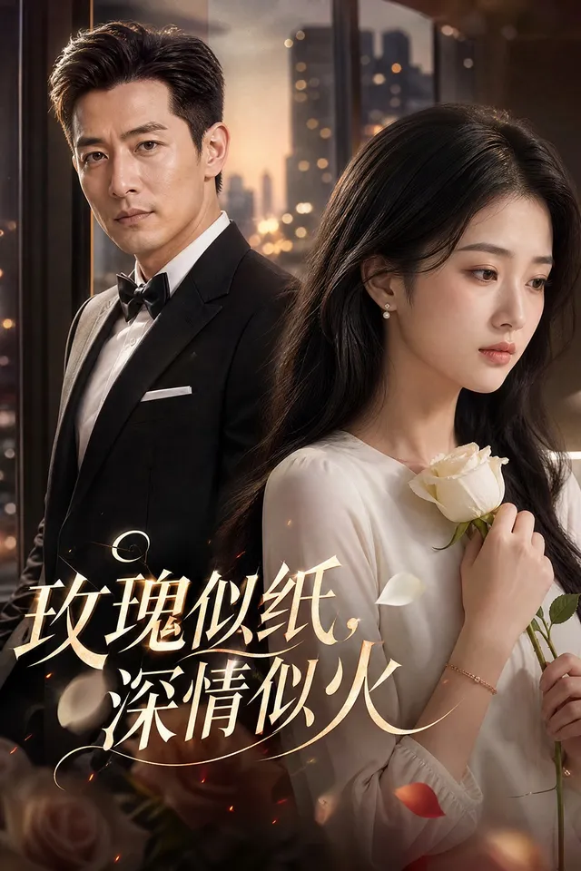 玫瑰似纸,深情似火